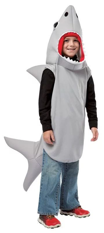 Rasta Imposta Sand Shark Halloween Costume, Unisex Child Size 7-10, Gray | Walmart (US)