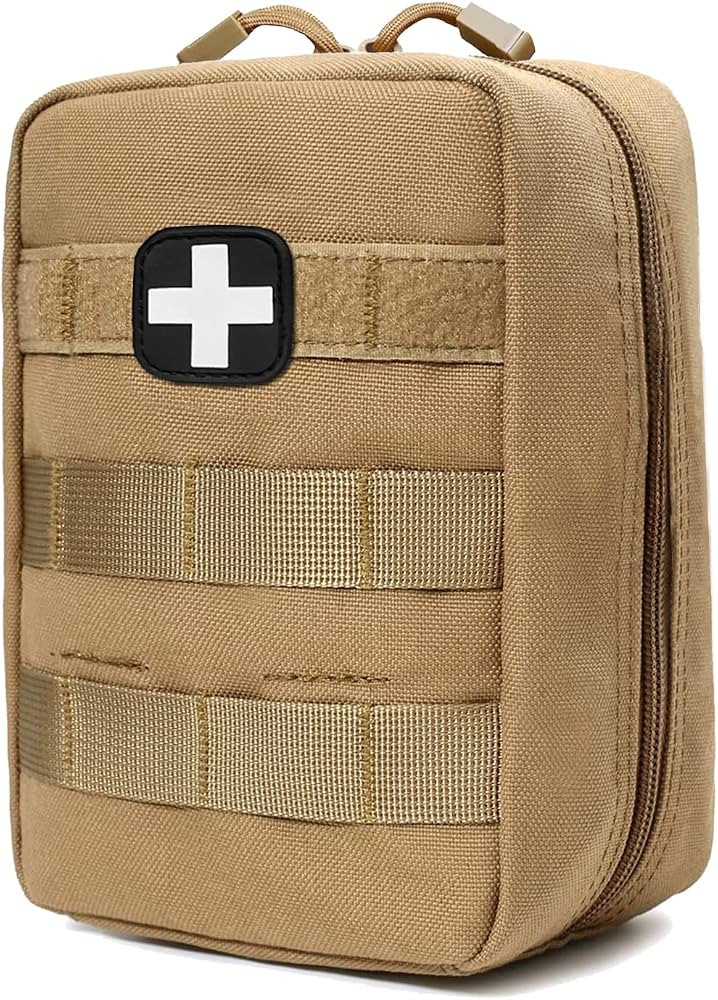 First Aid Kit EMT Medical IFAK Pouch, Molle Tactical Med Emergency Trauma Bag for Camping Home Ca... | Amazon (US)