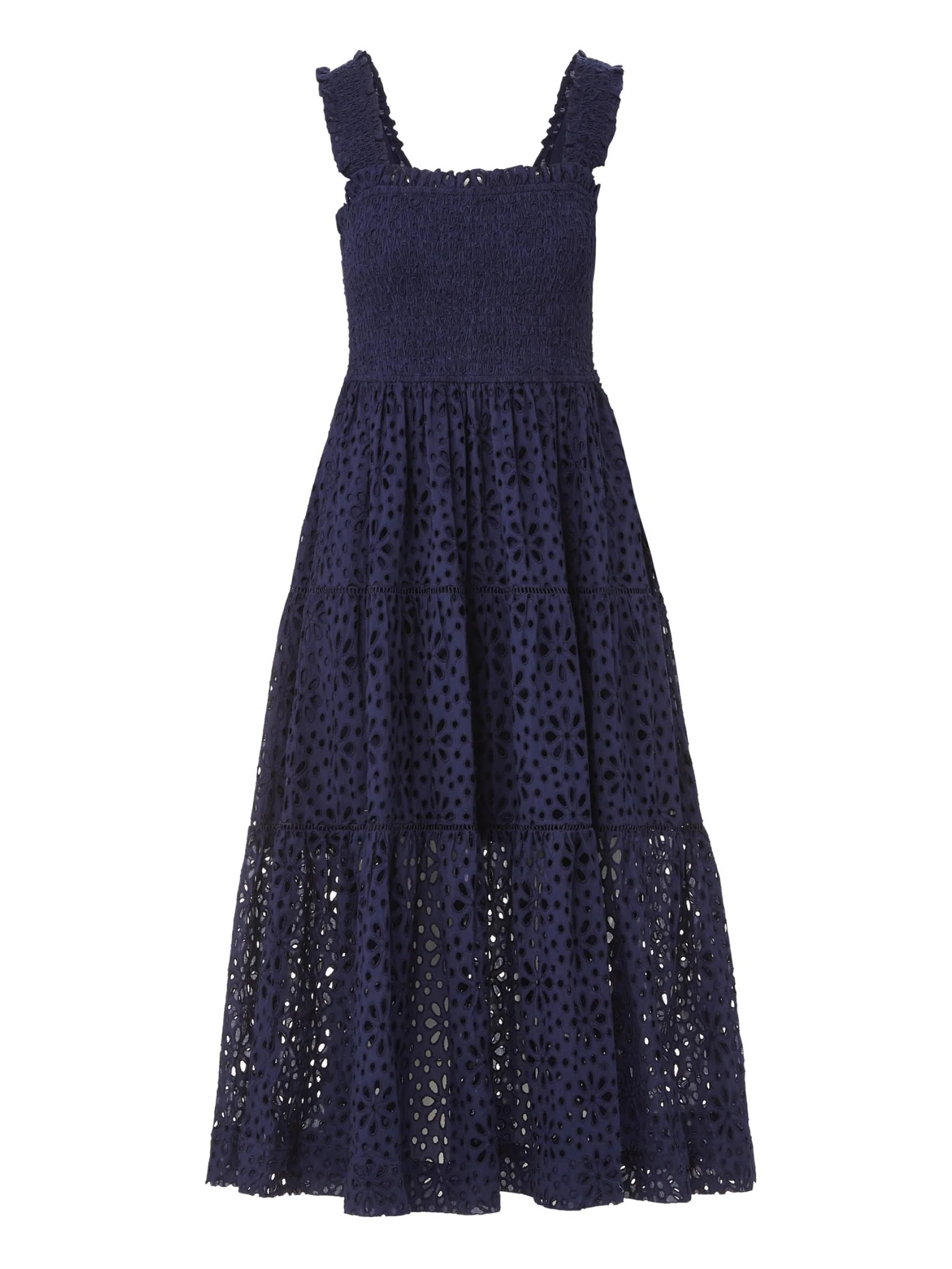 Kristen Dress Seaside Eyelet Navy | Change of Scenery