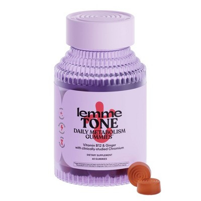 Lemme Tone Body Composition Gummies - Metabolism & Lean Body Mass - Chromax, ACV, Vitamin B12 & Ginger - 60ct | Target