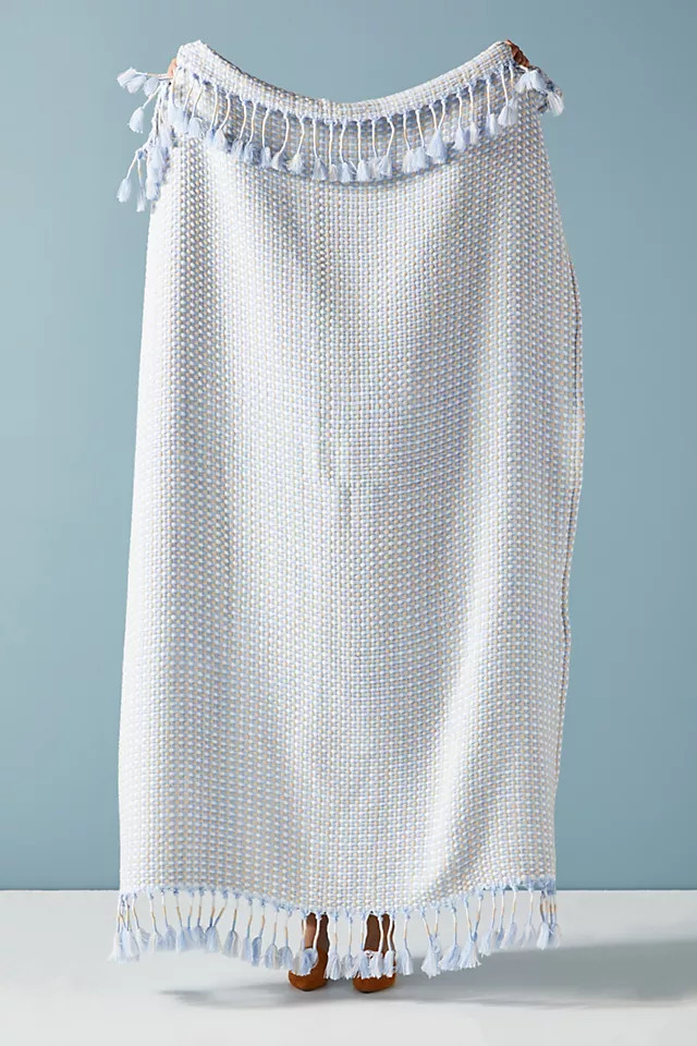 Tasseled Sheila Throw Blanket | Anthropologie (US)