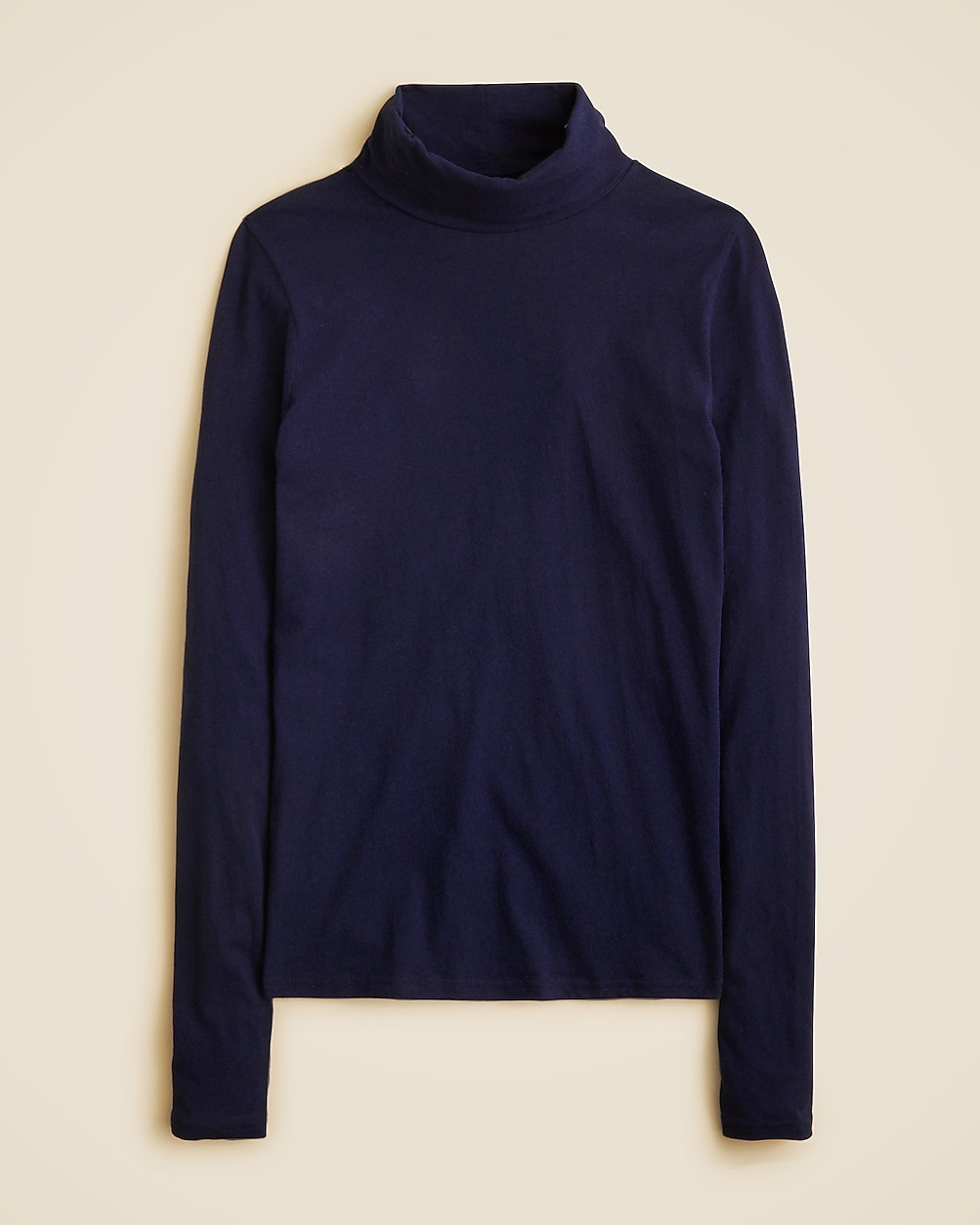 Feather jersey turtleneck | J. Crew US