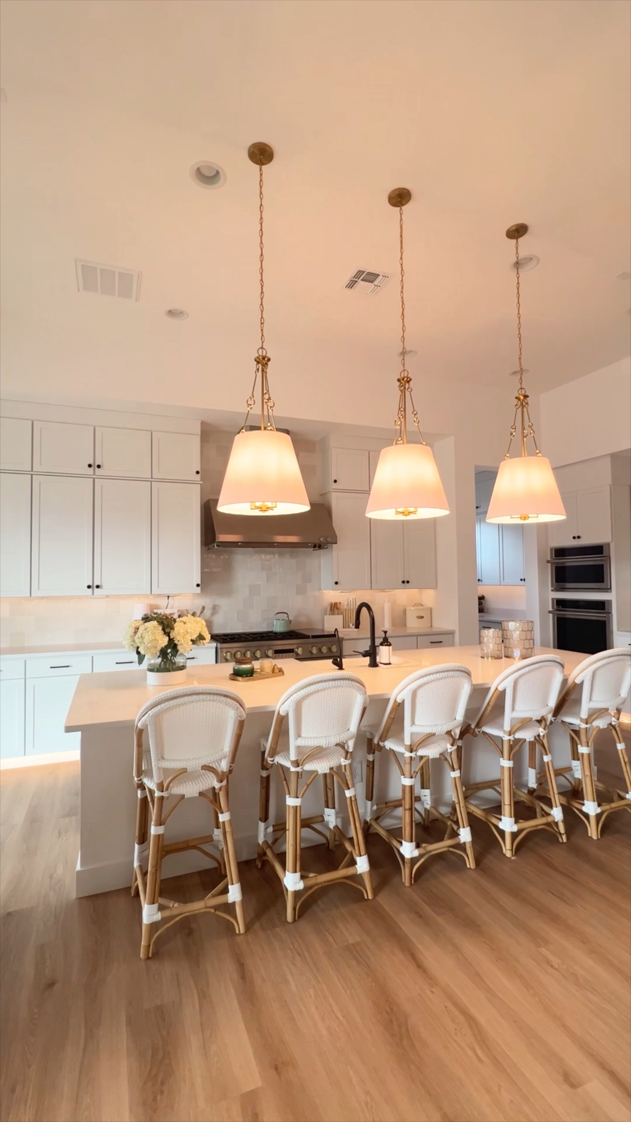 Kitchen decor, kitchen pendants, counter stools, white kitchen 

#LTKWatchNow #LTKSeasonal #LTKHome
