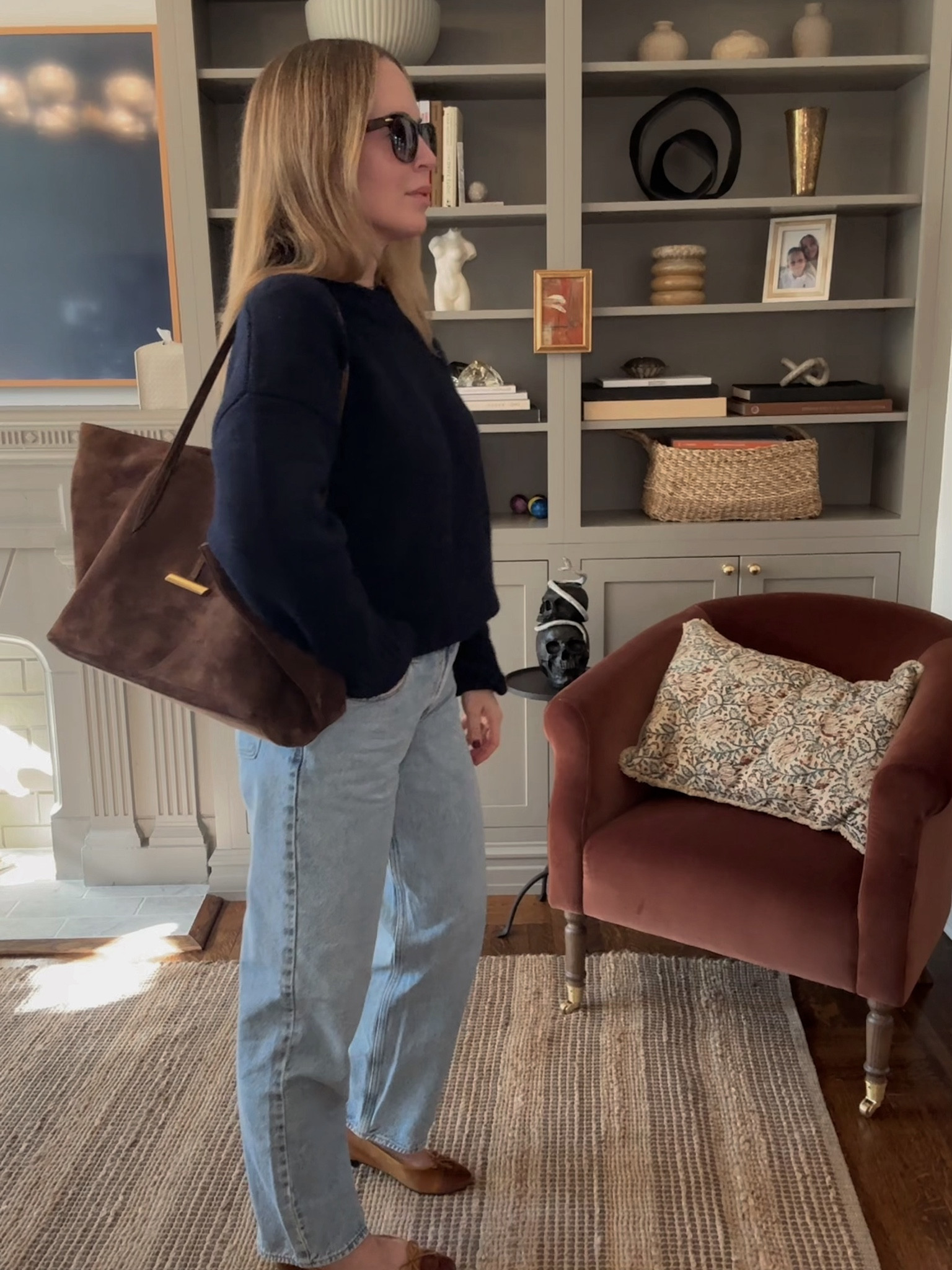 Sized up and wearing  a large in the sweater as I wanted a roomier fit. I'd say it runs TTS. My code HELENA10 gets you 10% off. Including another option below! 