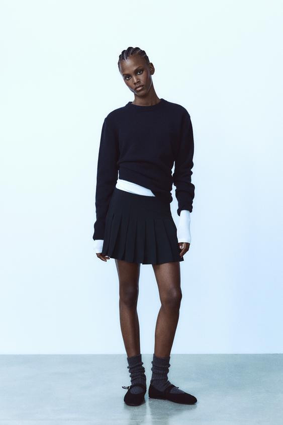 BOX PLEAT SKORT | Zara UK