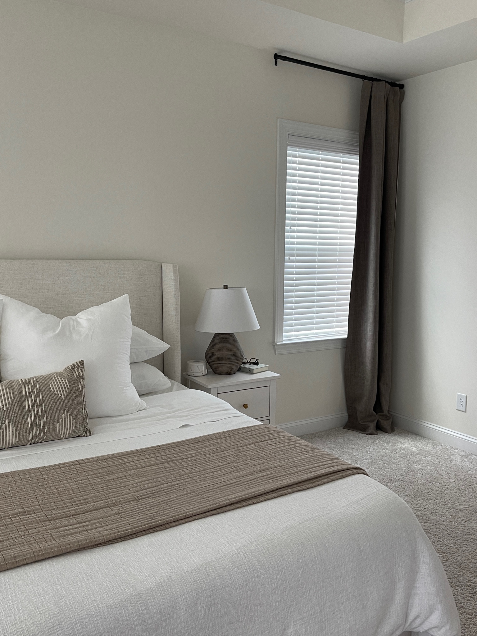 Amazon curtains, linen bed frame 

#LTKsalealert #LTKhome