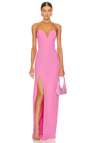 Amanda Uprichard x REVOLVE Cherri Gown in Shocking Pink from Revolve.com | Revolve Clothing (Global)