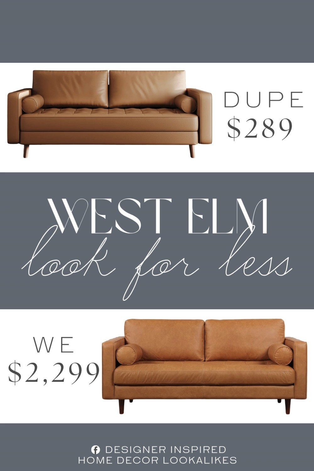 Inspired by West Elm Leather Sofa. Mid Century Modern Leather Couch. Square Arm Leather Sofa. Stylish Leather Sofa for Less. Classic Mid-Century Leather Seating. Modern Leather Loveseat. Elegant Two-Seater Sofa. Upholstered Mid-Century Leather Couch. 

Home more affordable option find copy cat similar look for less budget friendly affordable cheap cheaper beautiful pretty. Clearance sale coupon code discount code promo code luxury lookalike look a like Inspo inspiration inspired by idea ideas Love like these? I share multiple every day in my FB group.
#westelminspired #leathersofa #loveseat #modernsofa #leatherfurniture #livingroomsofa #furniturefinds #livingroominspo  

 #LTKHome