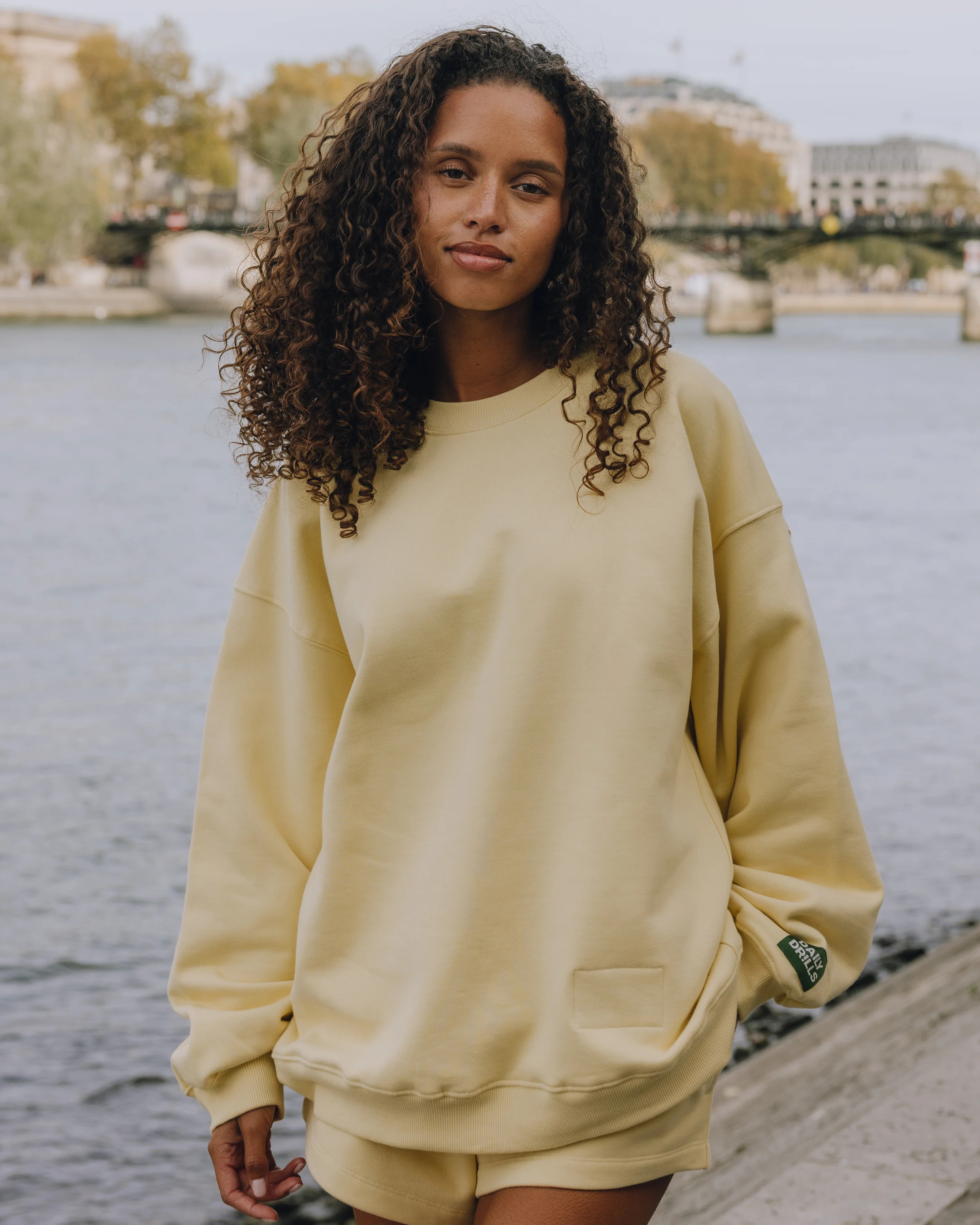 Oversized Fleece Crew - Butter | Daily Drills LLC