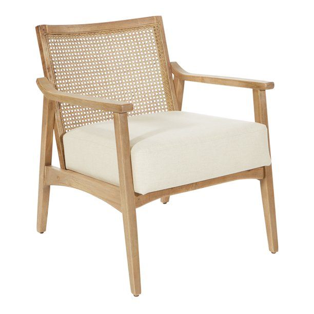 OSP Home Furnishings Alania Armchair in Linen Coastal Wash | Walmart (US)