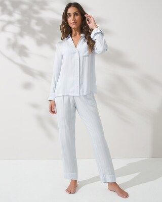 Rayon Challis Notch-Collar Pajama Set | Soma Intimates
