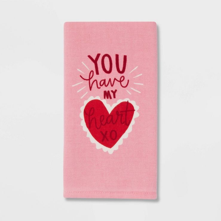 'You Have My Heart' Hand' Towel Pink - Threshold™ | Target