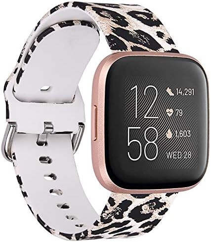 QINGQING Compatible with Fitbit Versa 2/Versa/Versa Lite Edition Band for Women, Silicone Fadeles... | Amazon (US)