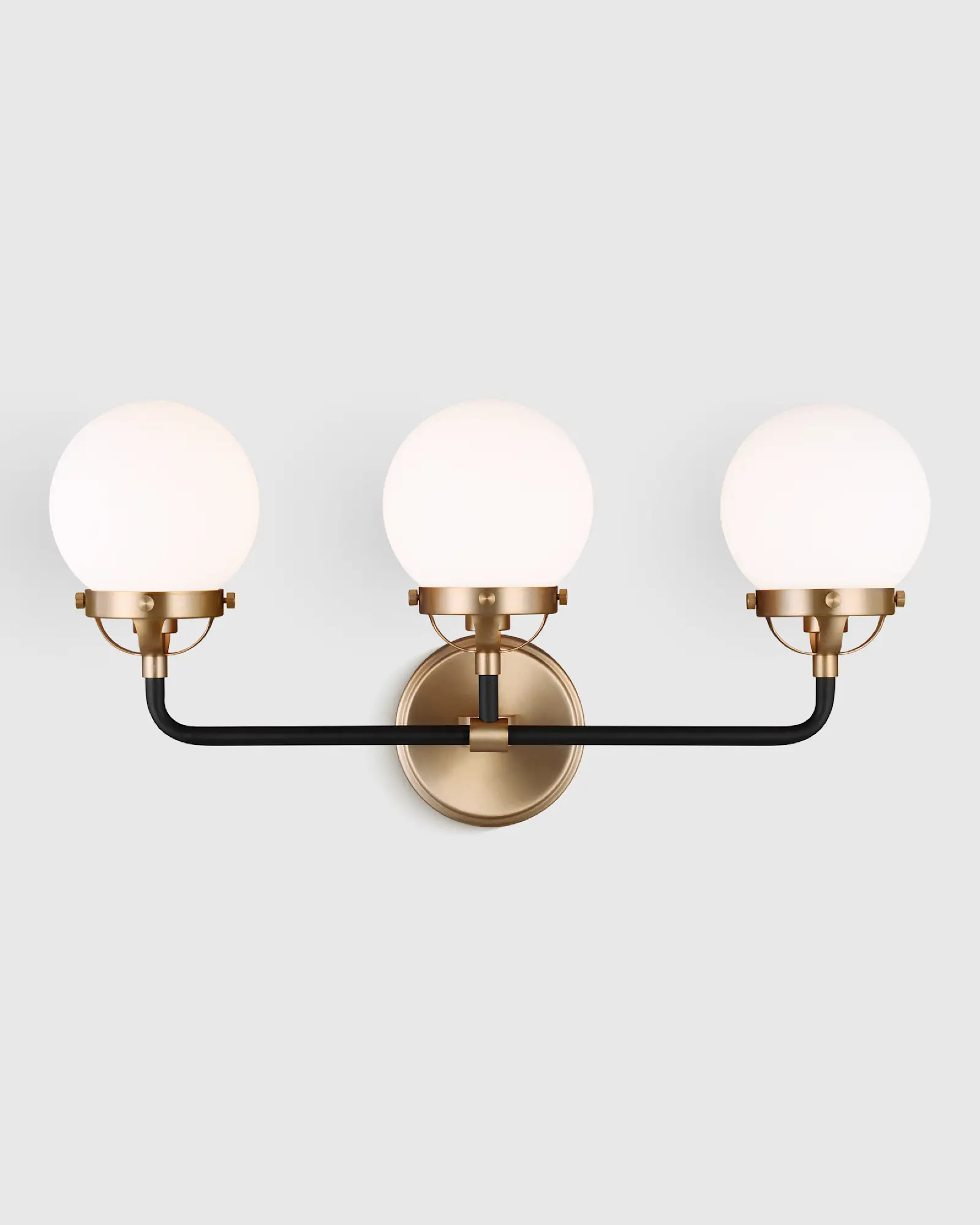 Triple Globe Steel Sconce | Quince