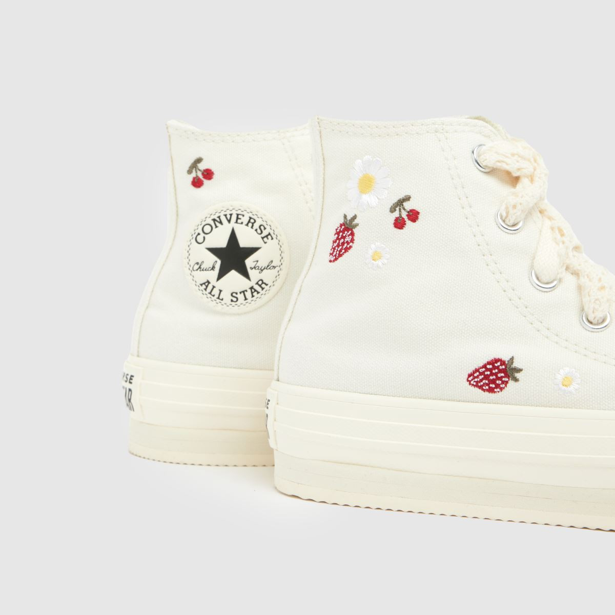 Kids Girls Junior White Converse All Star EVA Lift Hi Trainers | schuh | Schuh