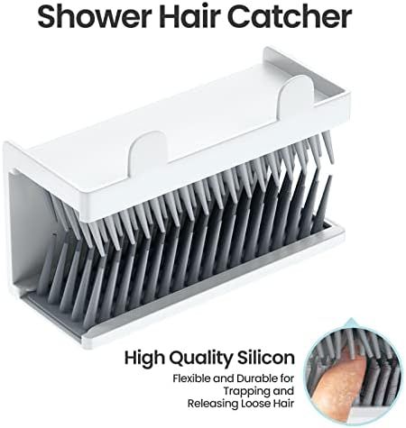Hair Catcher Shower Wall, AgoKud Hair Trap for Shower Drain, Drain Protector, Hair Collector | Amazon (US)