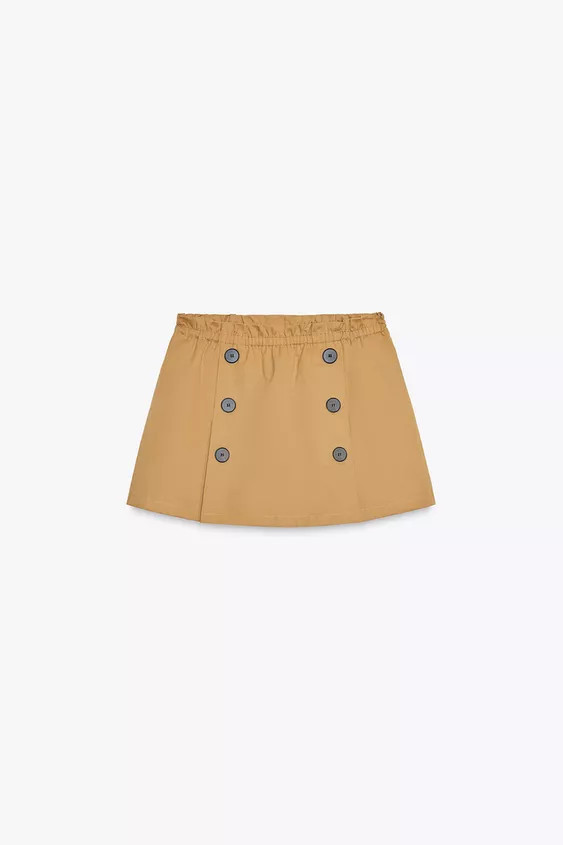 BUTTON SKORT | Zara US
