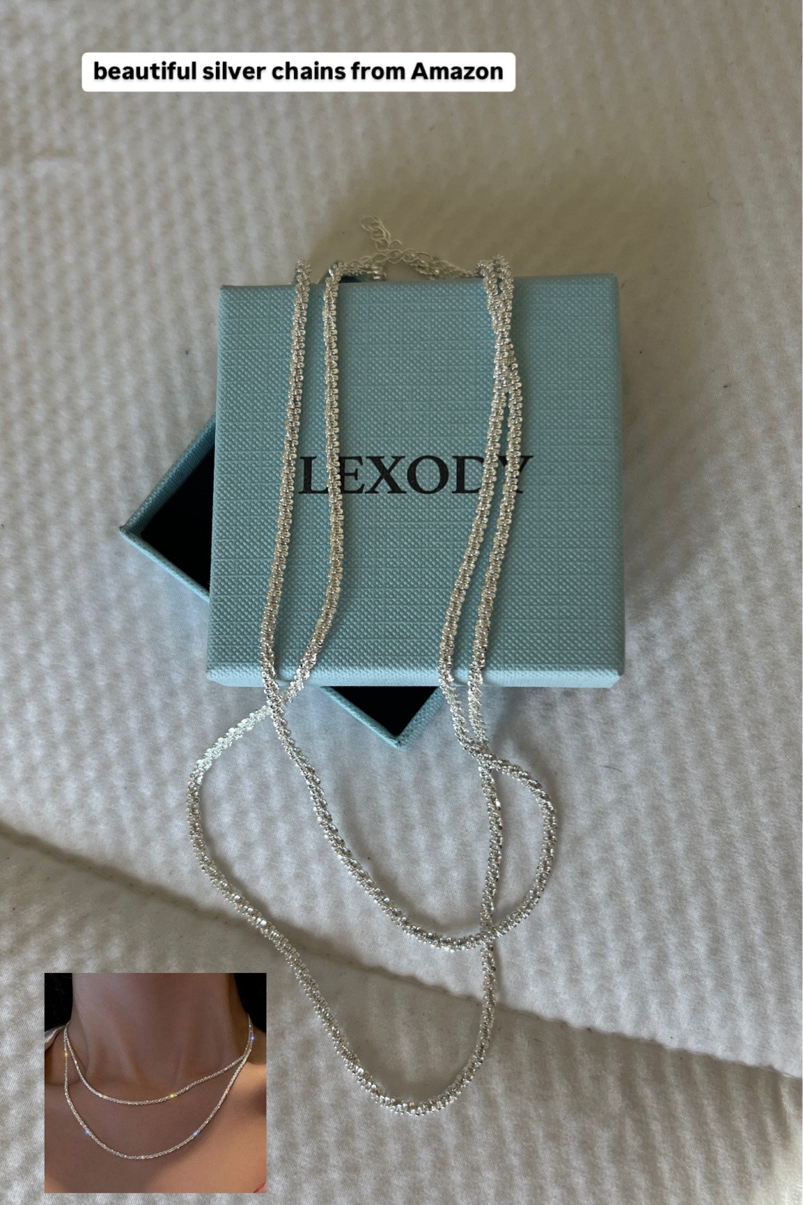 Amazon silver chains from Amazon. Under $10

#LTKHoliday #LTKFindsUnder50 #LTKStyleTip