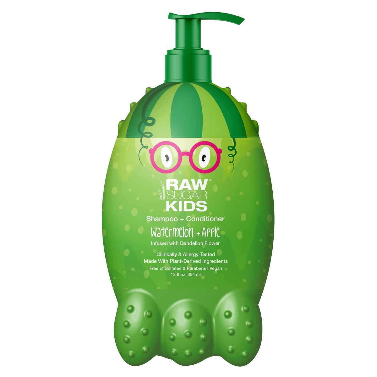 Raw Sugar Kids' 2-in-1 Watermelon + Apple Shampoo & Conditioner - 12 fl oz | Target