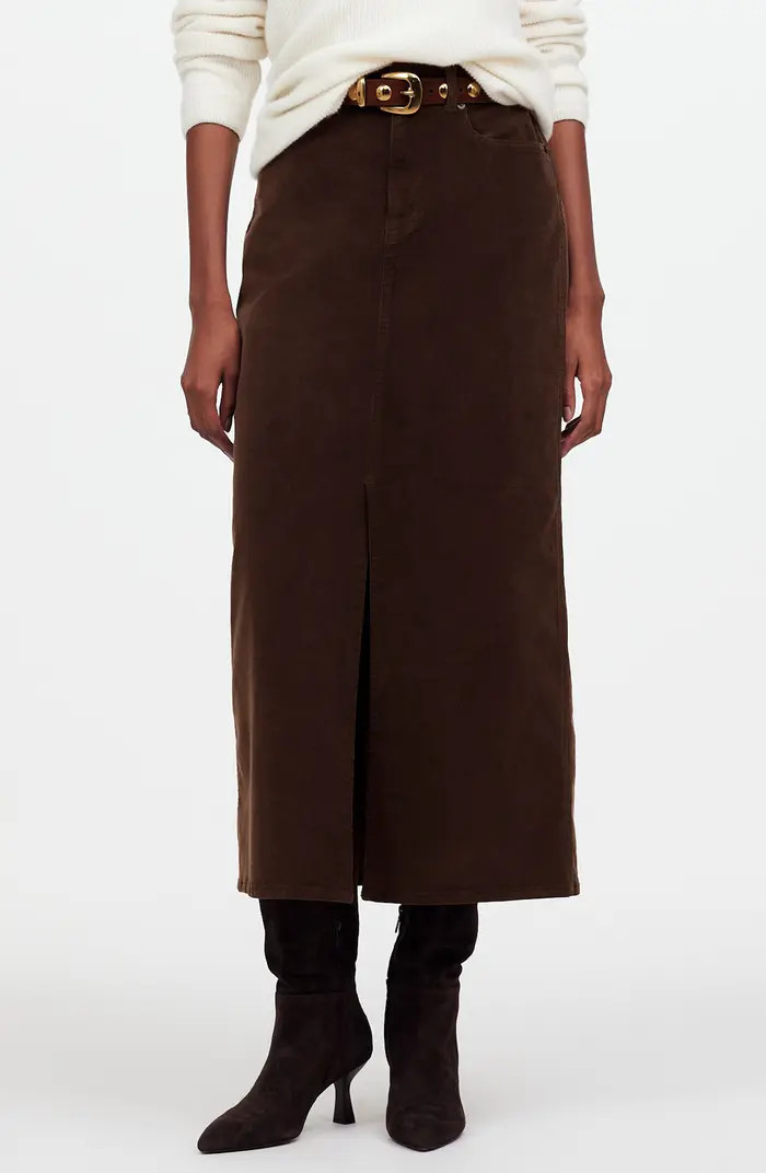 Madewell Corduroy Midi Skirt | Nordstromrack | Nordstrom Rack