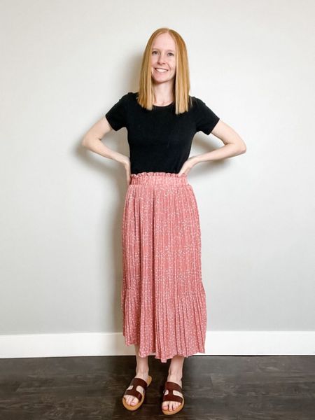 Wearing size XS in skirt. Pink midi skirt outfit, spring outfit, outfit ideas, summer outfit, how to style, summer fashion, spring fashion, women’s fashion  

#LTKSeasonal #LTKfit #LTKstyletip