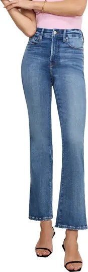 Good American Soft Tech Good Curve High Waist Straight Leg Jeans | Nordstromrack | Nordstrom Rack