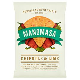 Manomasa Chipotle & Lime Tortilla Chips 160g | Ocado