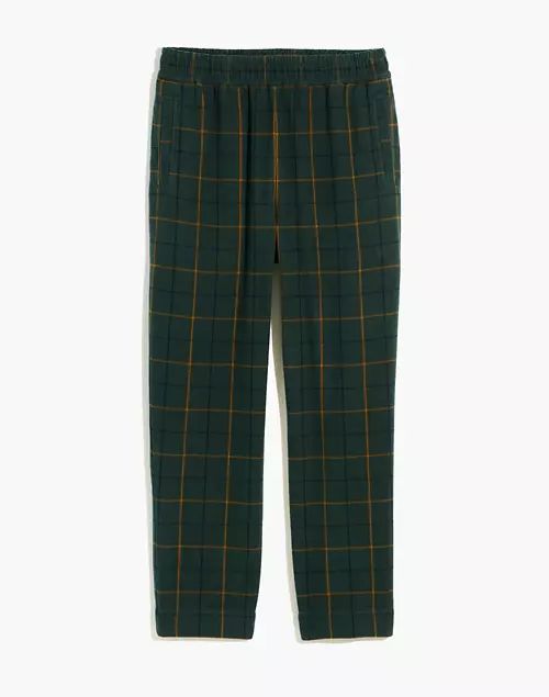 Huston Pull-On Tapered Pants in Plaid | Madewell