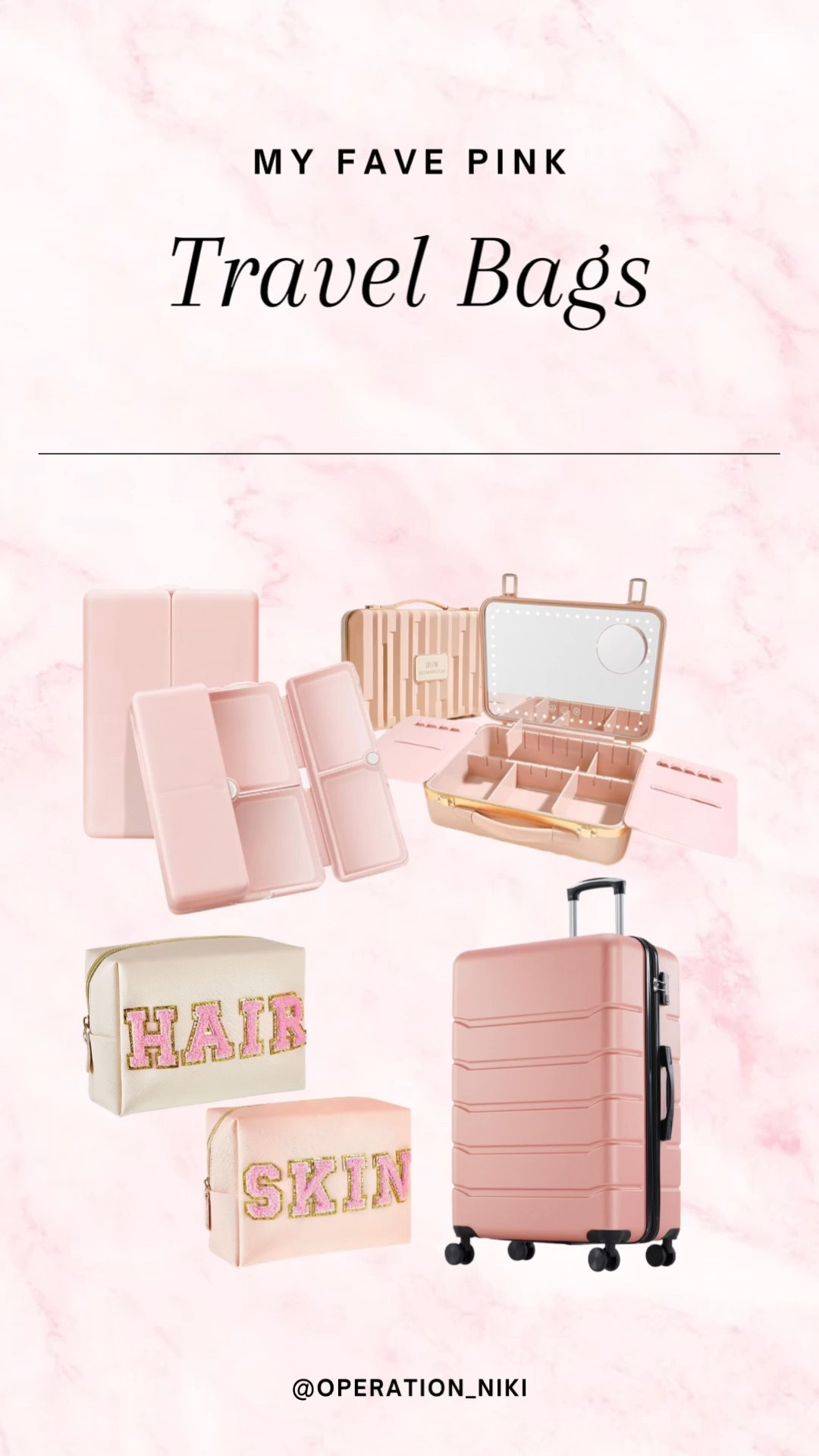 All packed in pink 💕 Sharing my favorite travel bags + vacation must-haves for the girly girl on the go. Cute, functional, and totally extra (in the best way). ✈️

#LTKSummerEdit #LTKFindsUnder100 #LTKTravel