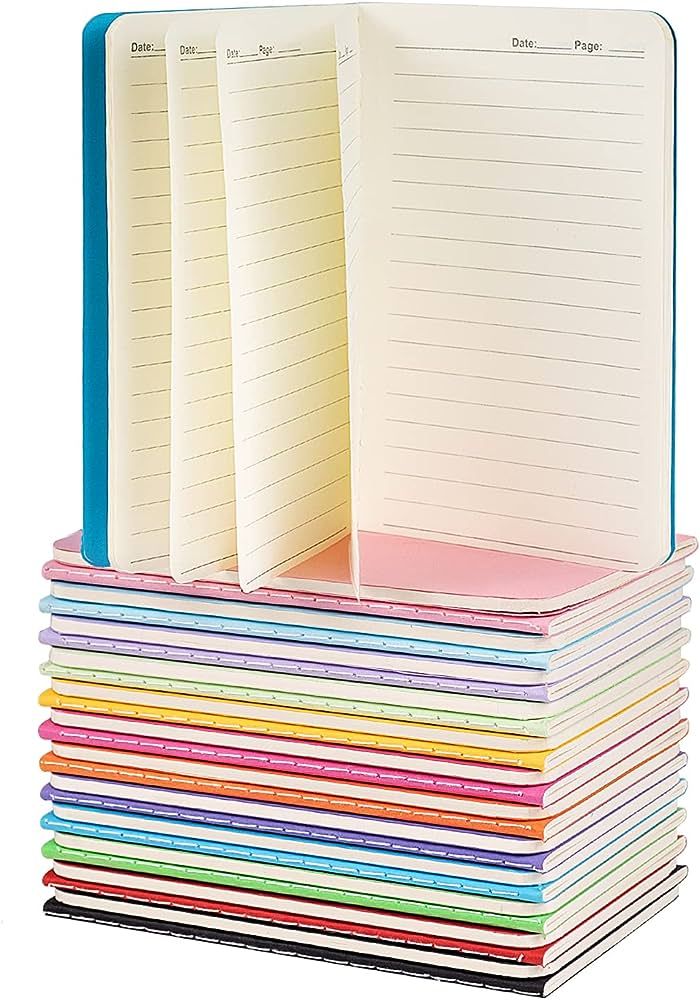 Gwybkq Small Lined Notepads Bulk 36 Pack Mini Pocket Notebooks Journal Set Colorful Cover Noteboo... | Amazon (US)