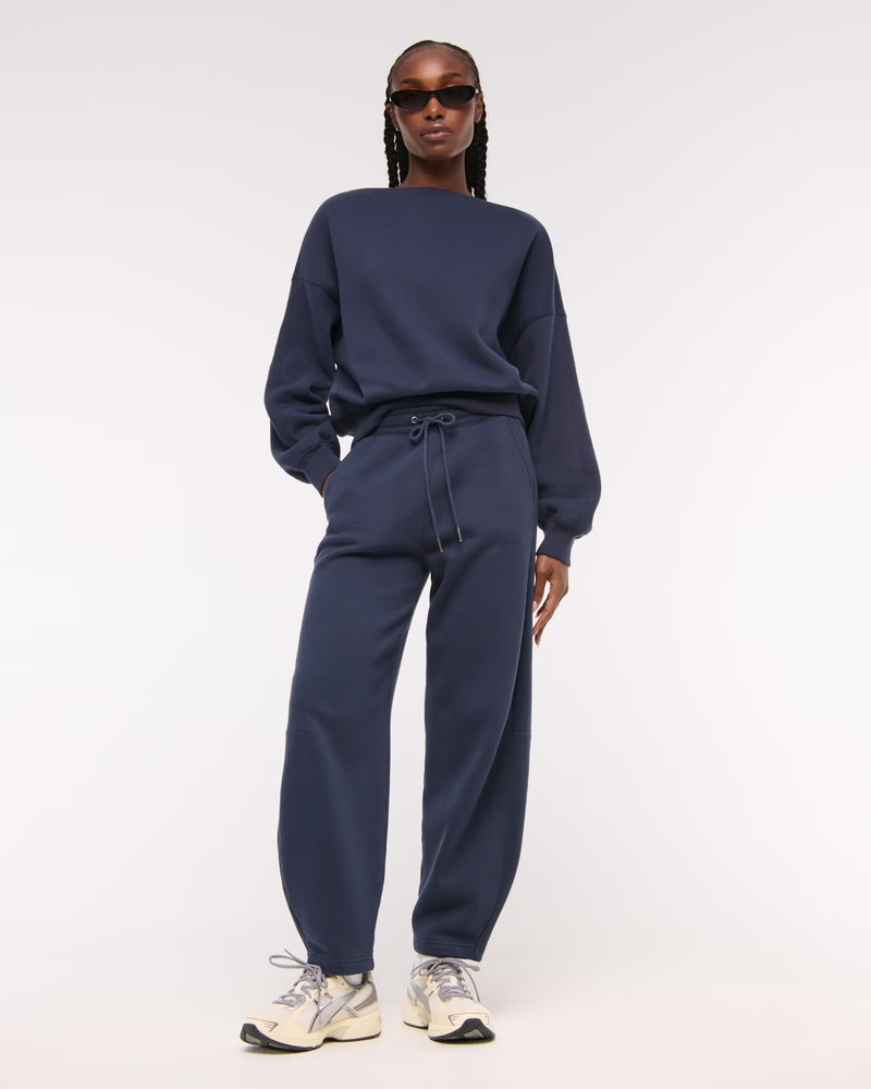 High Rise Barrel Sunday Sweatpant | Abercrombie & Fitch (US)