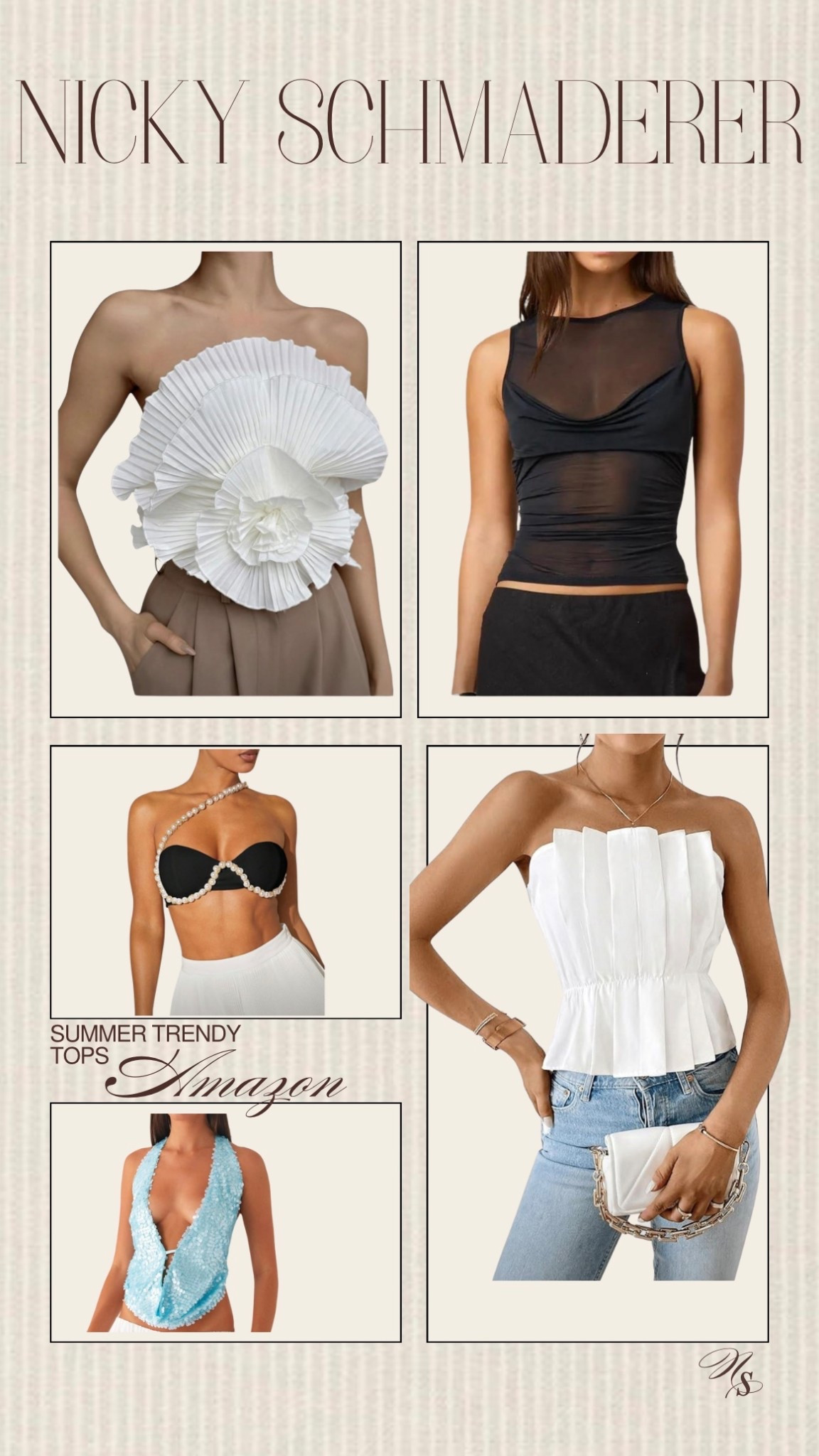 Trendy summer party tops on Amazon for under $30

Party tops
Event outfit 


#LTKStyleTip #LTKFindsUnder50 #LTKSeasonal