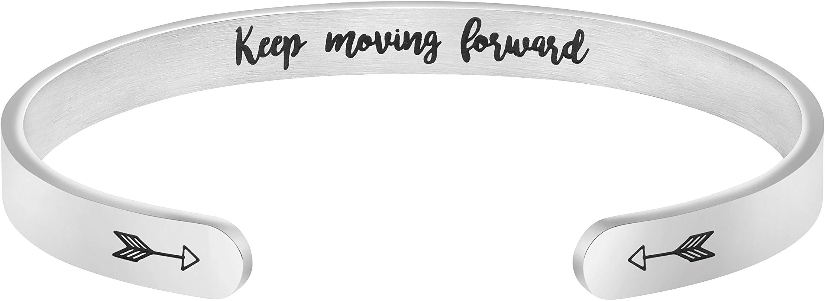 Joycuff Bracelets for Women Personalized Inspirational Jewelry Mantra Cuff Bangle Friend Encourageme | Amazon (US)