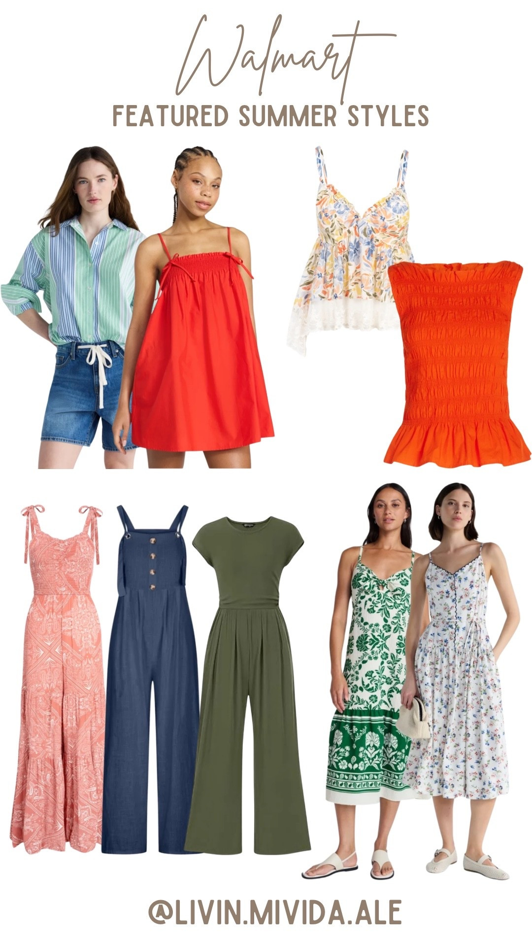 Featured summer styles ☀️

#summervibes #vacay #walmart #summer #women #jumper #dress #top

#LTKootd #LTKTravel #LTKSeasonal