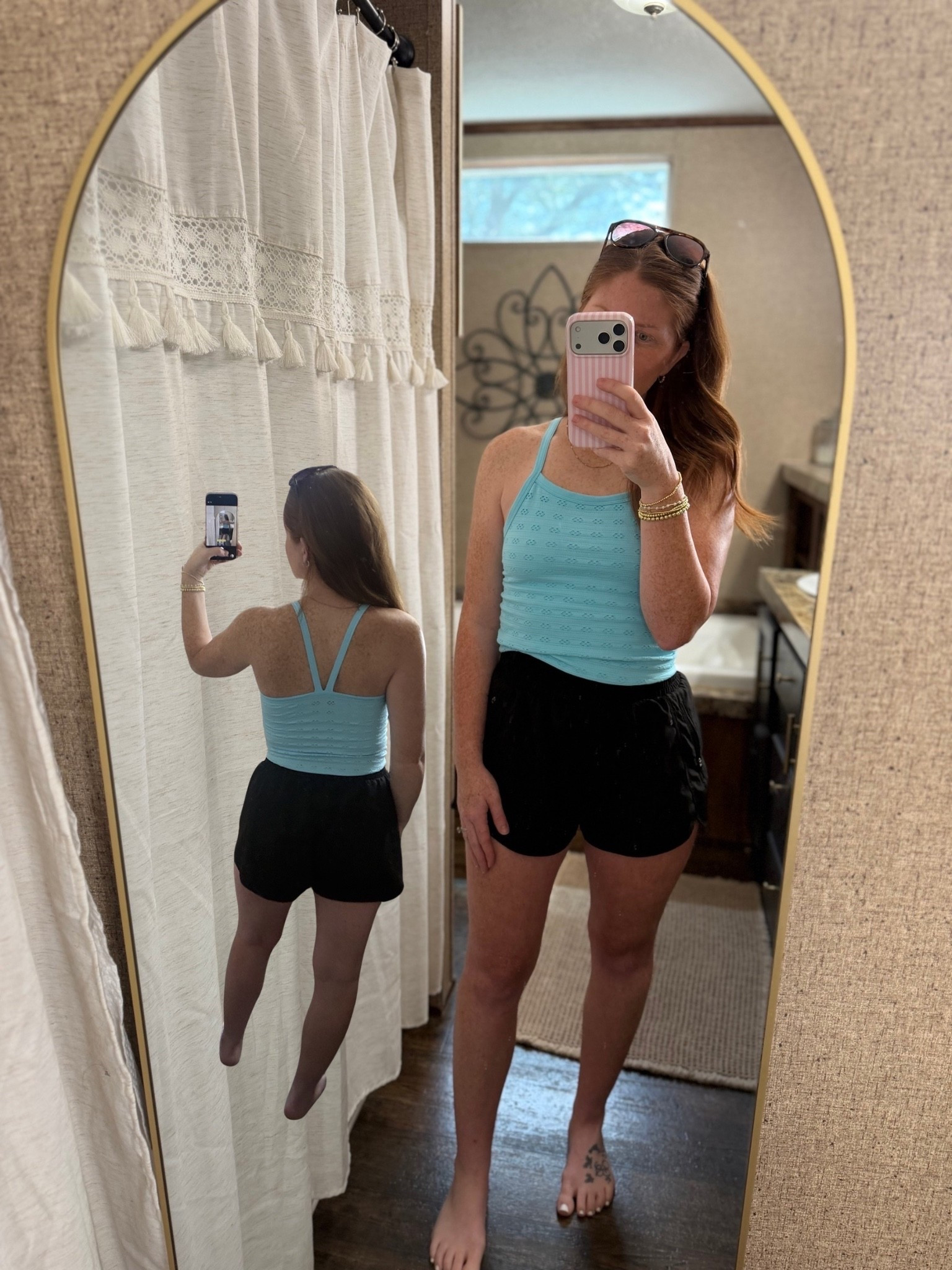 The cutest textured stitch tank top from Walmart that comes in 2 colors!! I’m wearing a medium!

#LTKootd #LTKPetite