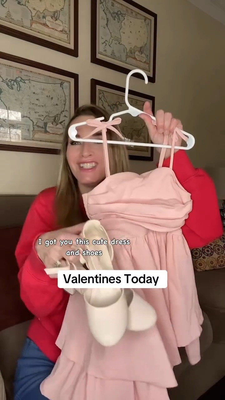 Valentines Then vs Now: There's a lot going on these days lol but the parties and sweetheart dance are so adorable! This dress and shoes were perfect for the occasion and will wear for so many more! #girlsdresses #motherdaughter #skit #thenvsnow #tween #valentines 

#LTKKids #LTKmomlife #LTKValentine