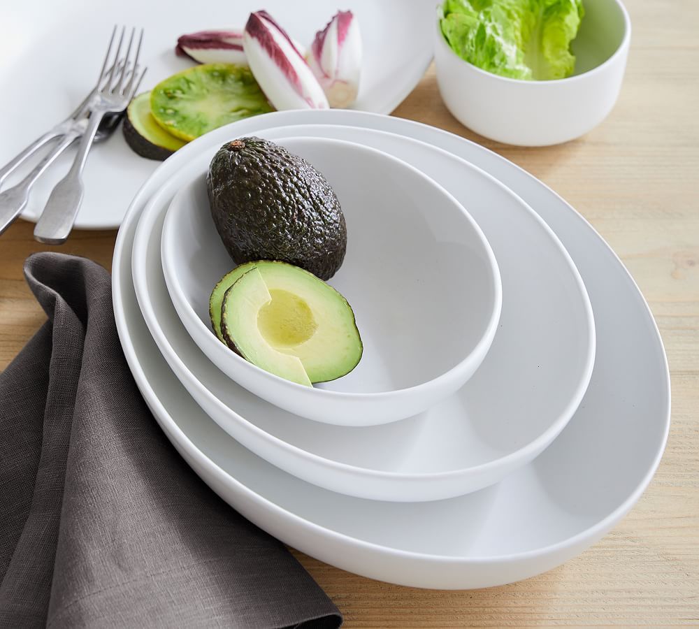 Mason Stoneware Oval Serving Bowls | Pottery Barn (US)