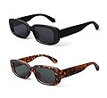 BUTABY Rectangle Sunglasses for Women Retro Driving Glasses 90’s Vintage Fashion Narrow Square ... | Amazon (US)