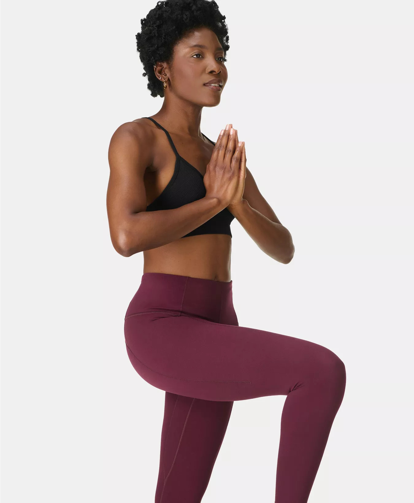 Super Soft 7/8 Yoga Leggings - Plum Red | Women's Leggings | Sweaty Betty | Sweaty Betty UK