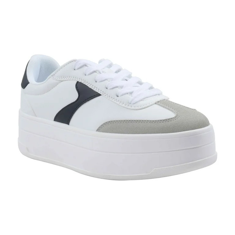 No Boundaries Platform Sporty Sneakers, Women's | Walmart (US)
