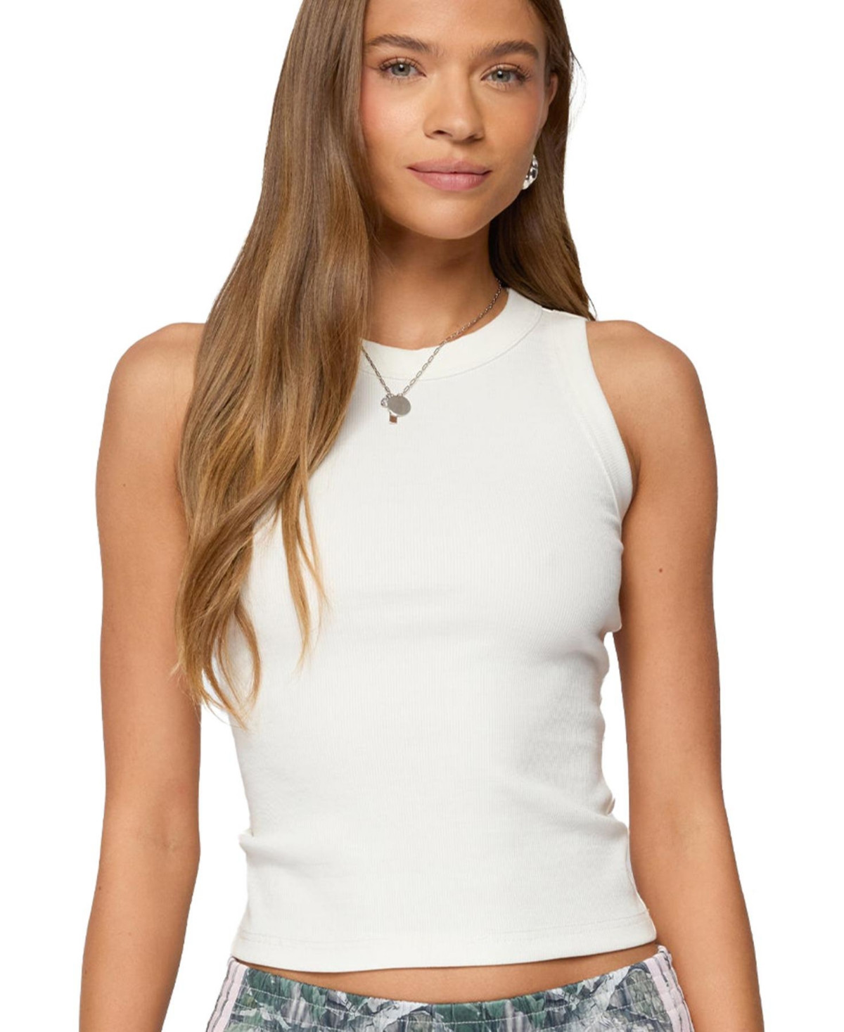 Edikted Women's Maren Ribbed Tank Top - White | Macy's