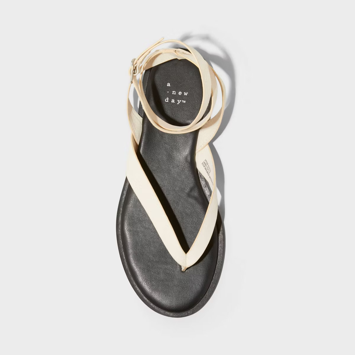 Women's Tarin Ankle Wrap Thong Sandals - A New Day™ Cream 11 | Target