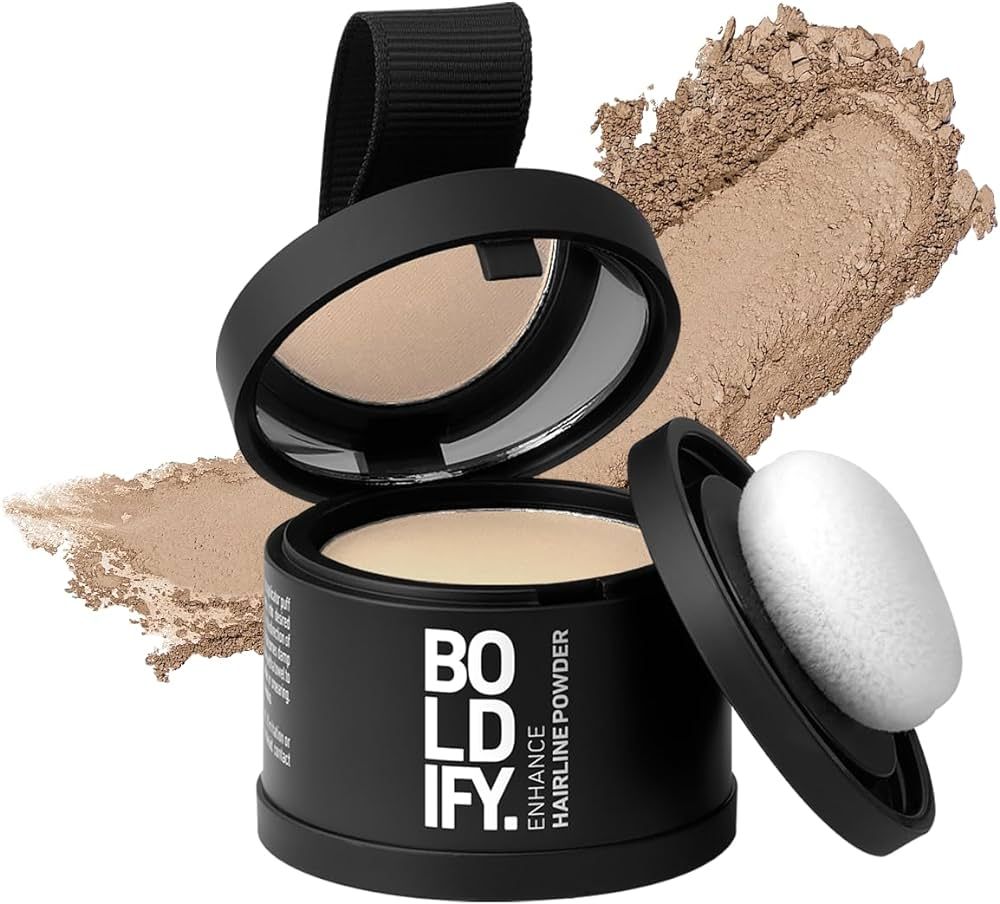 BOLDIFY Hairline Powder Instantly Conceals Hair Loss, Root Touch Up Hair Powder, Hair Toppers for... | Amazon (US)