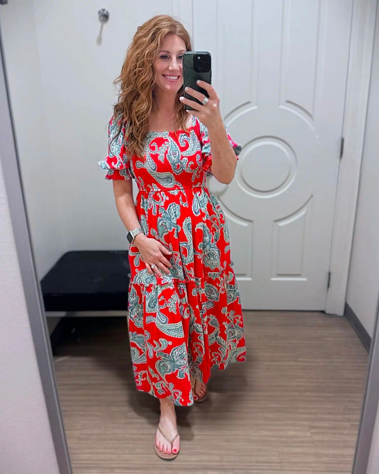Stephanie is sharing some favorites from Belk. She is 5’3 and this maxi dress is petite friendly! A great red outfit idea for the Fourth of July and would be great for graduations, baby showers or vacation.

#LTKOver40 #LTKPetite #LTKootd