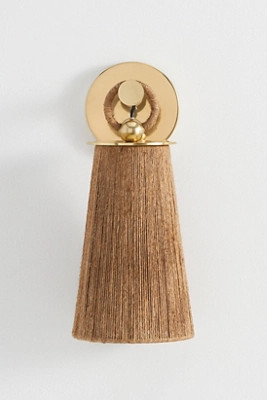 Lauz Woven Jute Wall Sconce | Anthropologie (US)