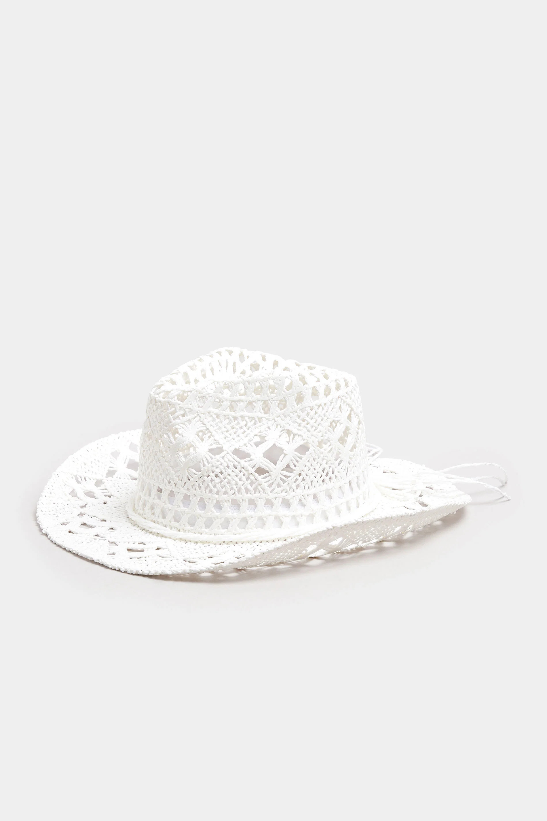 White Straw Cowboy Hat | Yours Clothing UK
