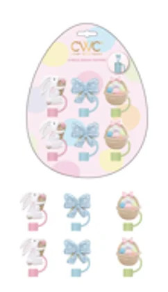 Cook With Color 6 Piece Straw Topper Set, Reusable Straw Covers, Universal Fit, Dishwasher Safe, ... | Walmart (US)