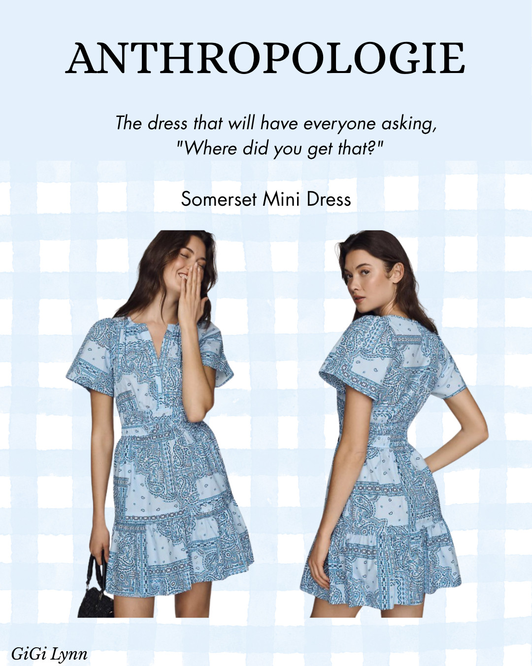 The Anthropologie Somerset Mini Dress in the stunning Blue Scarf Print is the definition of effortless summer elegance. Featuring the iconic Somerset silhouette that Anthropologie shoppers can't stop buying, this flattering mini dress combines timeless style, comfort, and a statement-making print that's perfect for every warm-weather occasion.

Whether you're heading to brunch, a beach vacation, a summer wedding, date night, family photos, or weekend shopping, this versatile dress makes getting dressed easy. The beautiful blue scarf-inspired print feels both classic and on-trend, while the flattering fit creates an elevated look with minimal effort.

✨ Why you'll love it:
✔️ Best-selling Somerset Collection style
✔️ Flattering, comfortable fit
✔️ Beautiful blue scarf print design
✔️ Perfect for vacations and summer events
✔️ Easy one-and-done outfit
✔️ Pairs perfectly with sandals, wedges, or sneakers

If you're building your summer wardrobe, this is one of those dresses you'll reach for over and over again. Feminine, chic, and effortlessly polished.

Save now and shop before your size sells out! 💙

#AnthropologieStyle #SomersetDress #SummerDress #VacationStyle #BlueAndWhiteFashion #BrunchOutfit #ResortWear #EffortlessStyle #LTKFashion #DressObsessed

 

 #LTKPlusSize #LTKWorkwear #LTKTravel
