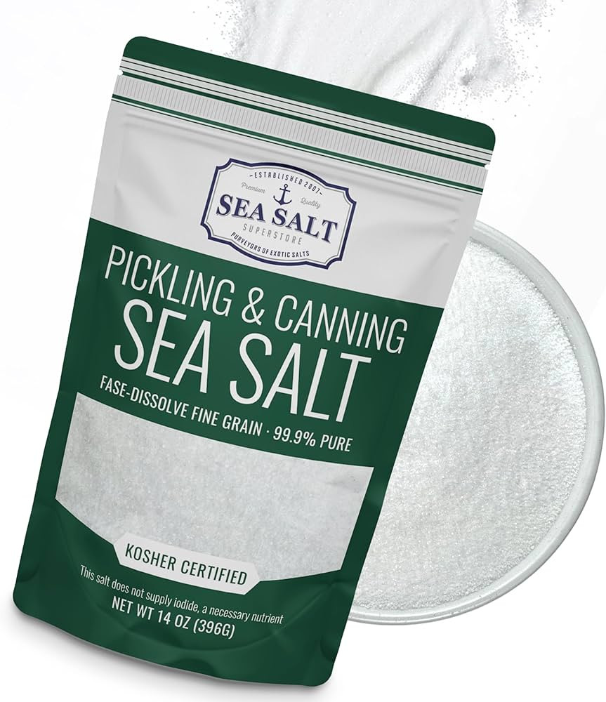 Pickling & Canning Pickling & Curing Salt for Natural Preserving, Fine Kosher Salt for Brining, 1... | Amazon (US)