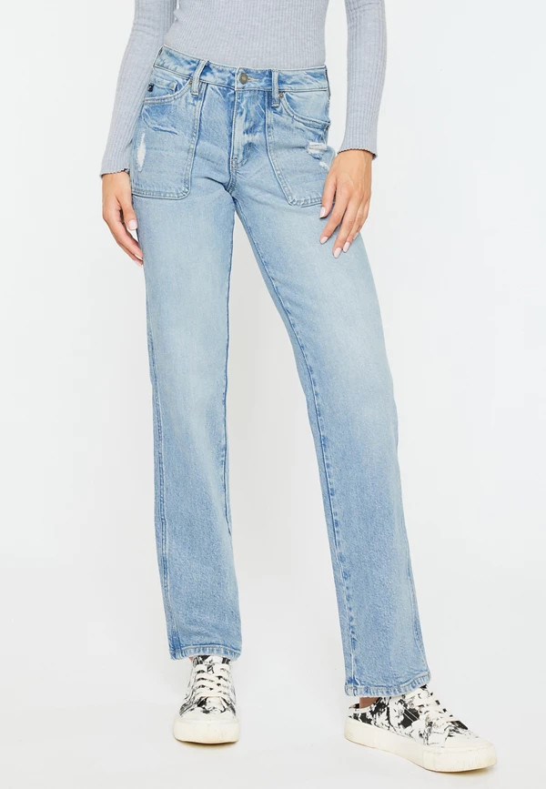 KanCan™ High Rise Porkchop Pocket Straight Jean | Maurices